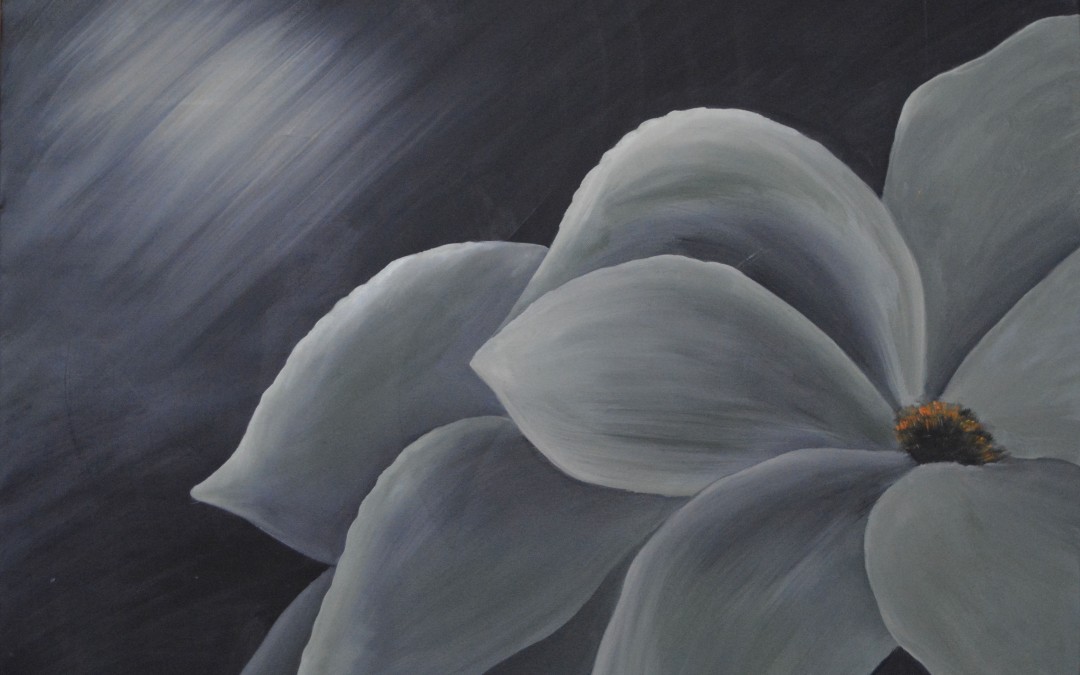 La luz de la flor verde