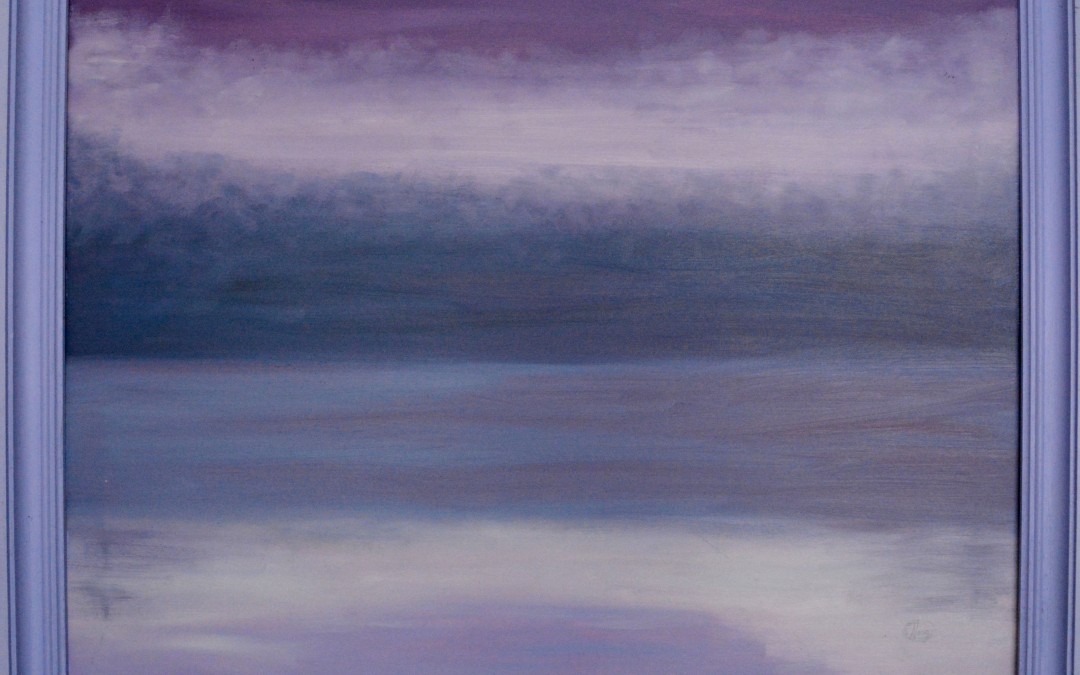 El atardecer en tonos malvas